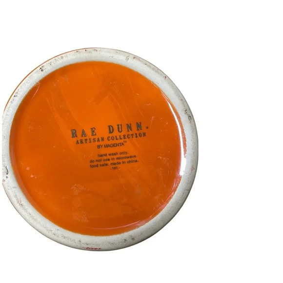 Rae Dunn 2021 Halloween Hocus‎ Pocus Small Orange Iridescent Canister - Picture 5 of 6